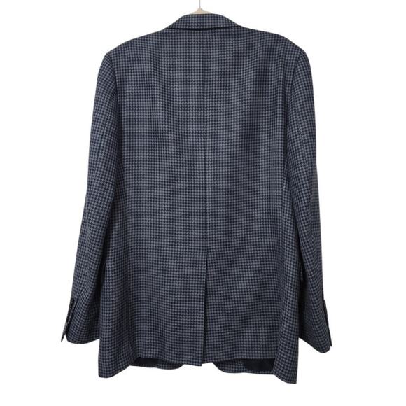 Brooks Brothers Men's Wool Regent Houndstooth Checked Blue Sports Coat Size 42L - Picture 2 of 9